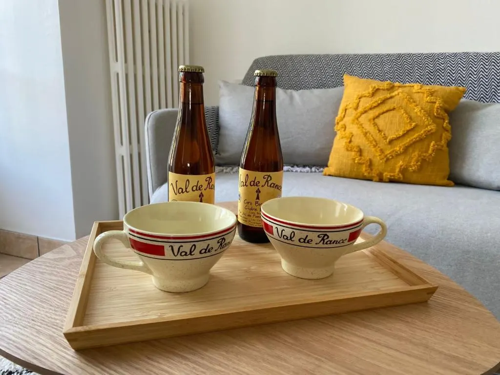 Plateau de bienvenue avec cidre et bolées Val de Rance