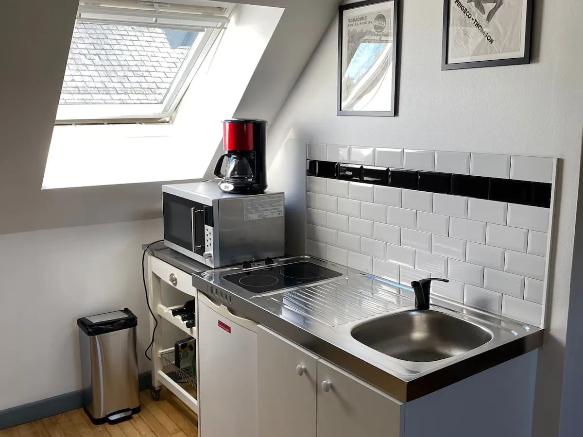 Studio cosy · 10 min de Dinan — cuisine équipée